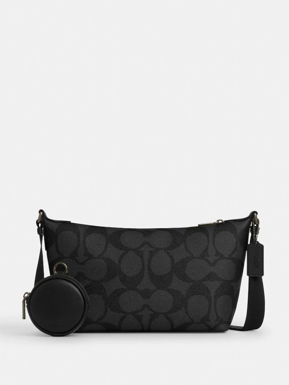 Coach Men's Small Finn Crossbody Bag With Pouch In Maxi Signature Canvas